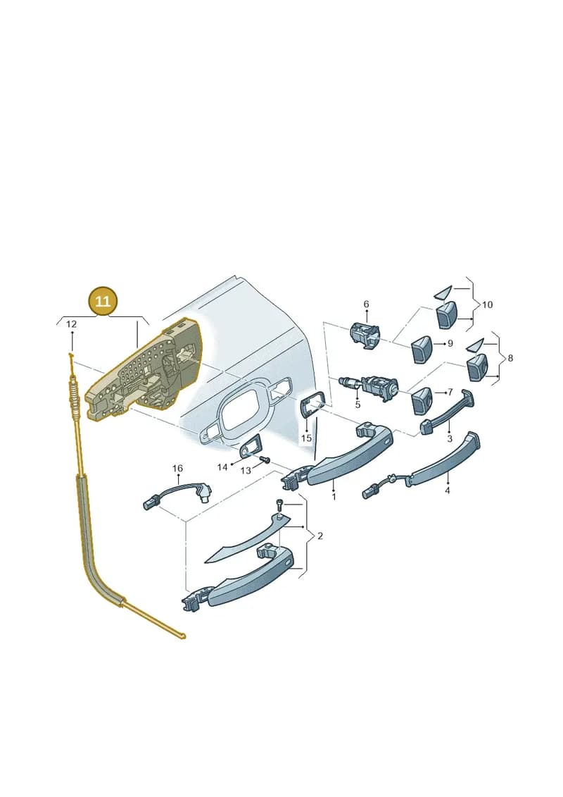 4H0837886 — Audi A6 (2014-2018) diagram 771837000, position 11