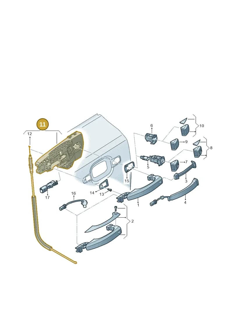 4H0837886 — Audi A7 Sportback (2014-2018) diagram 788837000, position 11