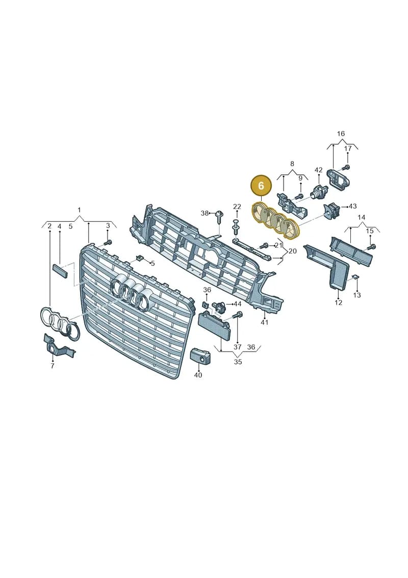 4H0853169E — Audi A8 (2013-2018) diagram 771853350, position 6