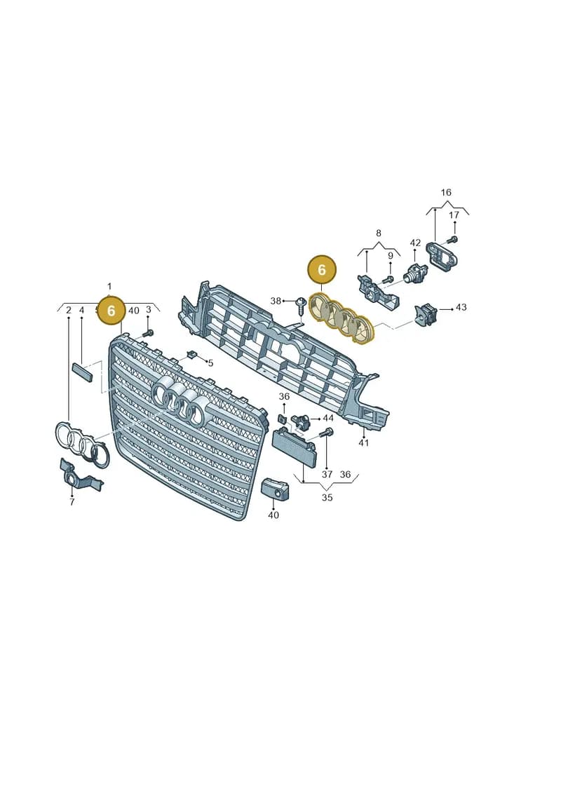 4H0853169E — Audi A8 (2013-2018) diagram 771853400, position 6