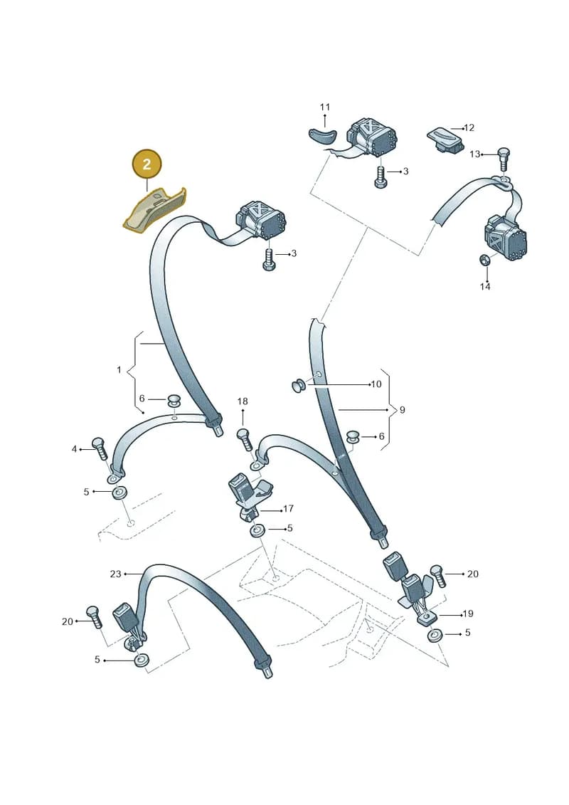 4H0857827 — Audi A8L qu. 3.0 TDI (2009-2014) diagram 249857700, position 2
