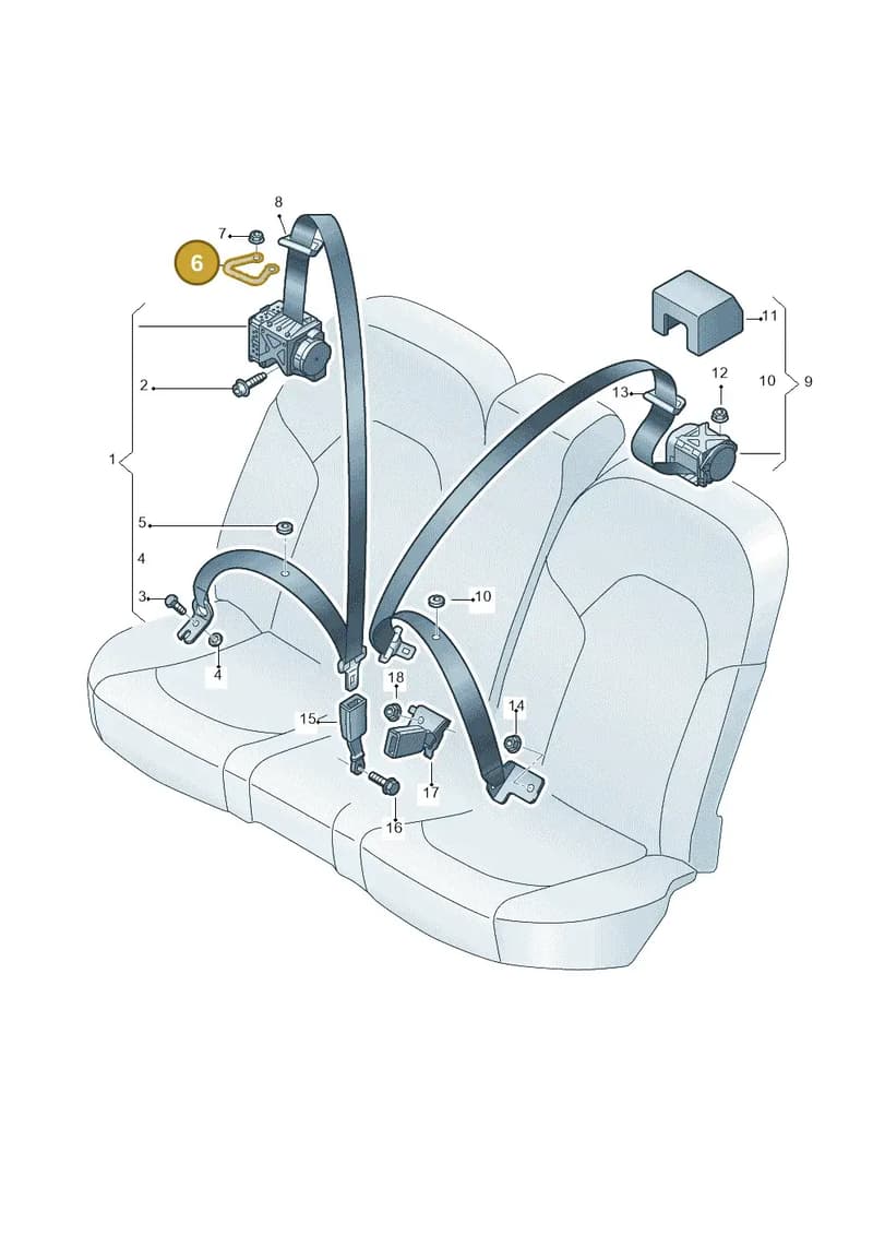 4H0857827 — Audi A8 (2013-2018) diagram 771857750, position 6