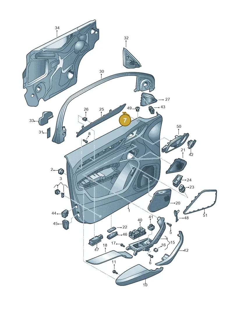 4H0860385 — Audi RS Q3 (2013-2018) diagram 728867000, position 7