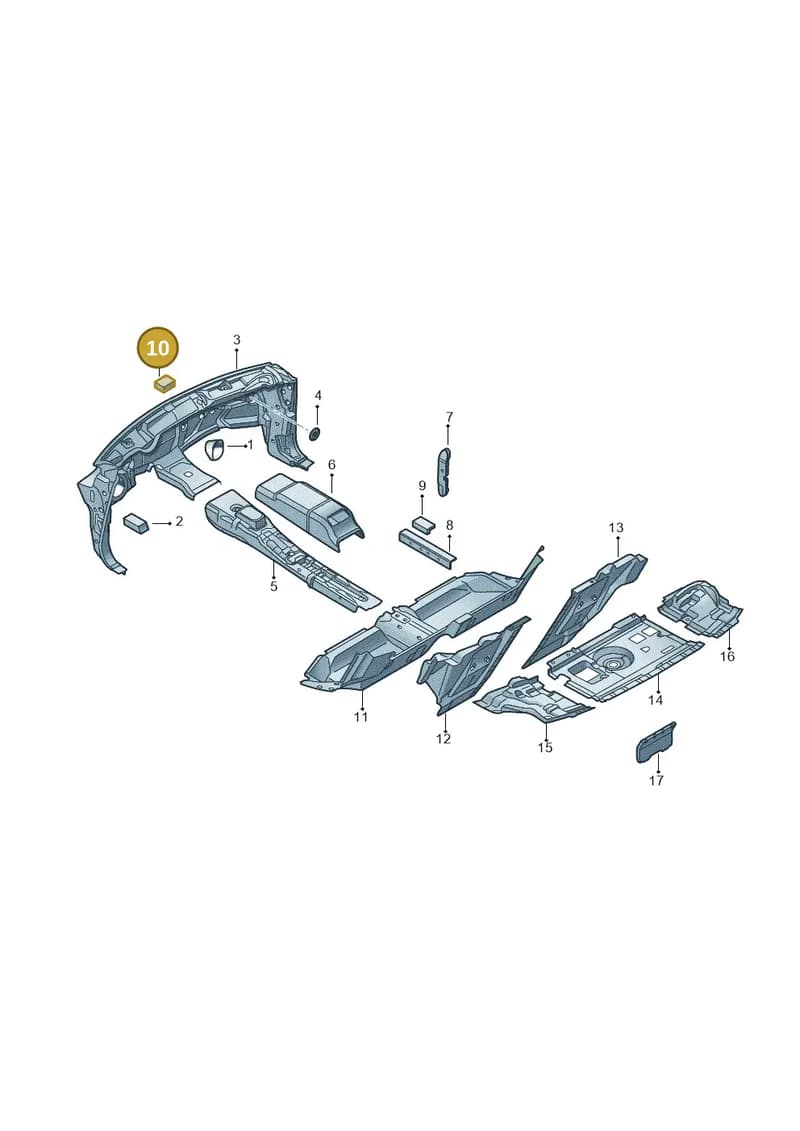 4H0863906 — Audi A8 (2013-2018) diagram 696863300, position 10