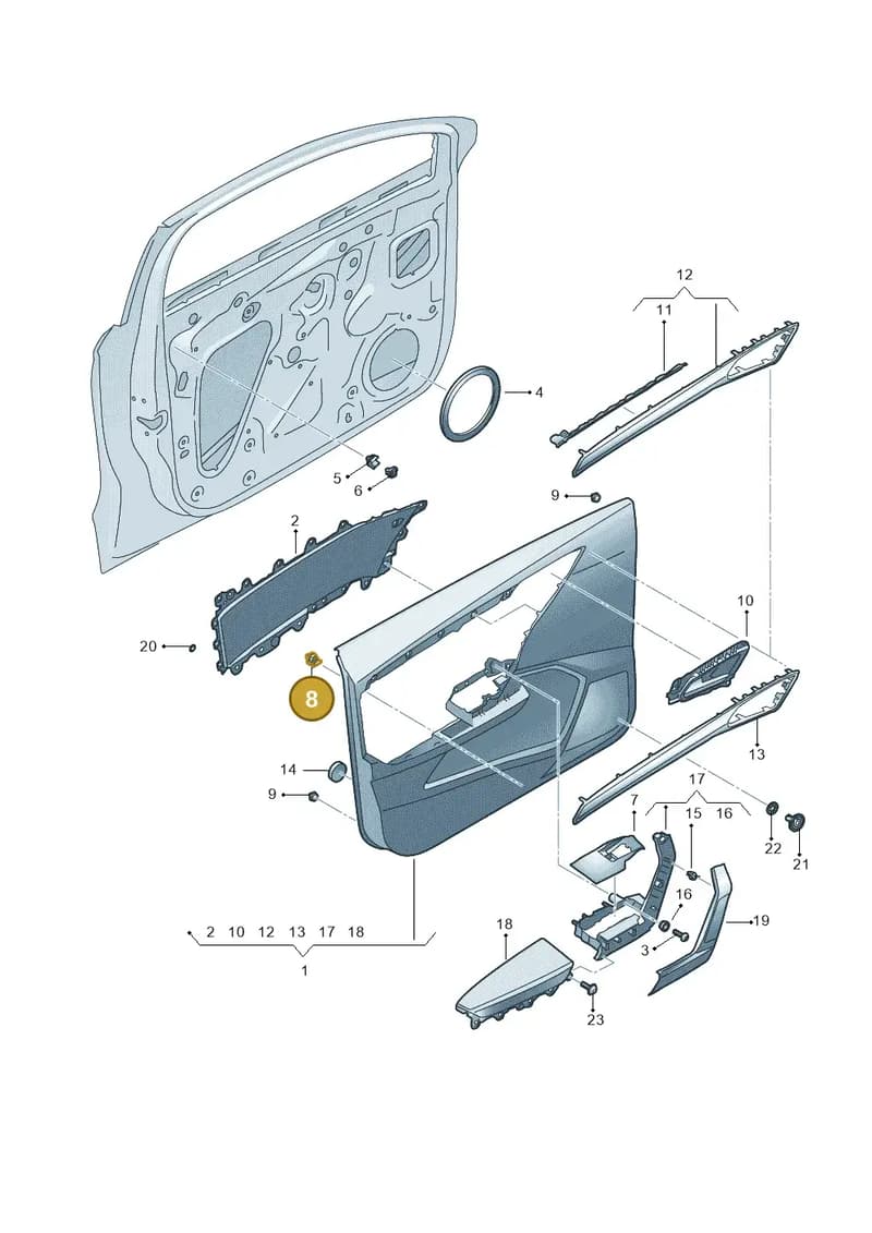 4H0867260 — SEAT Arona (2017-) diagram 835867000, position 8