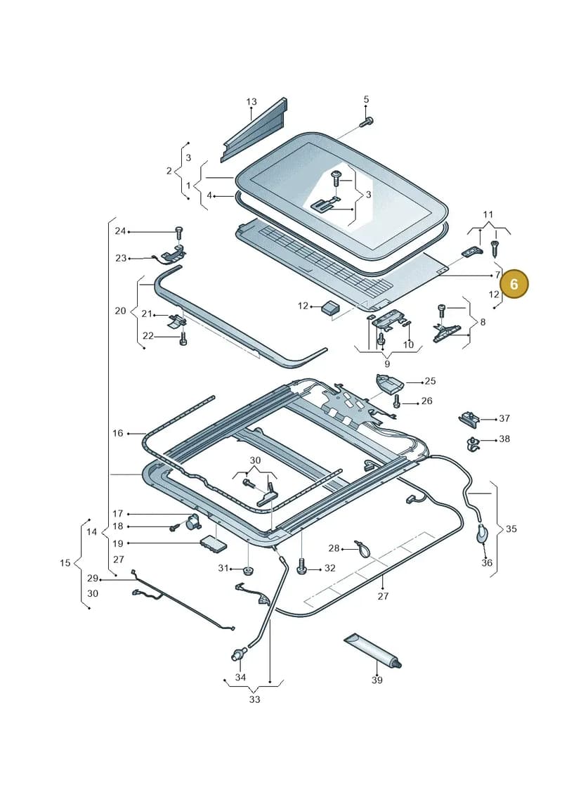 4H0877255BED3 — Audi A8 (2013-2018) diagram 696877000, position 6