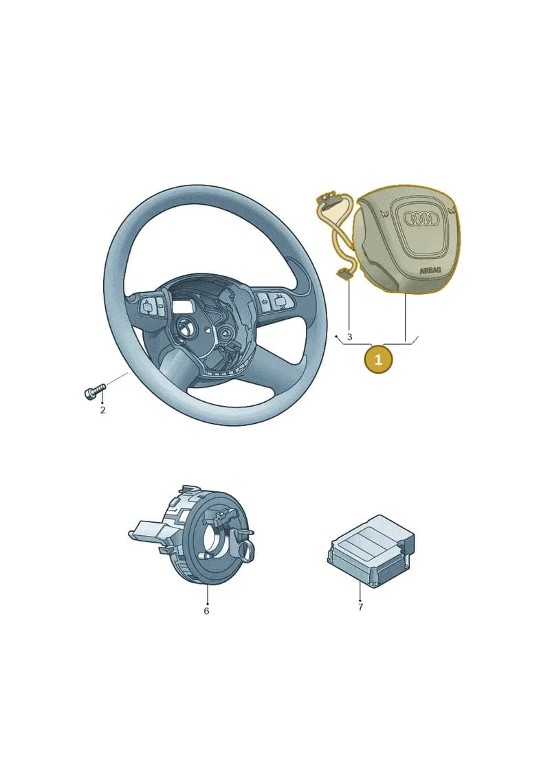 4H0880201AADF9 — Audi A8L qu. 3.0 TDI (2009-2014) diagram 448880000, position 1
