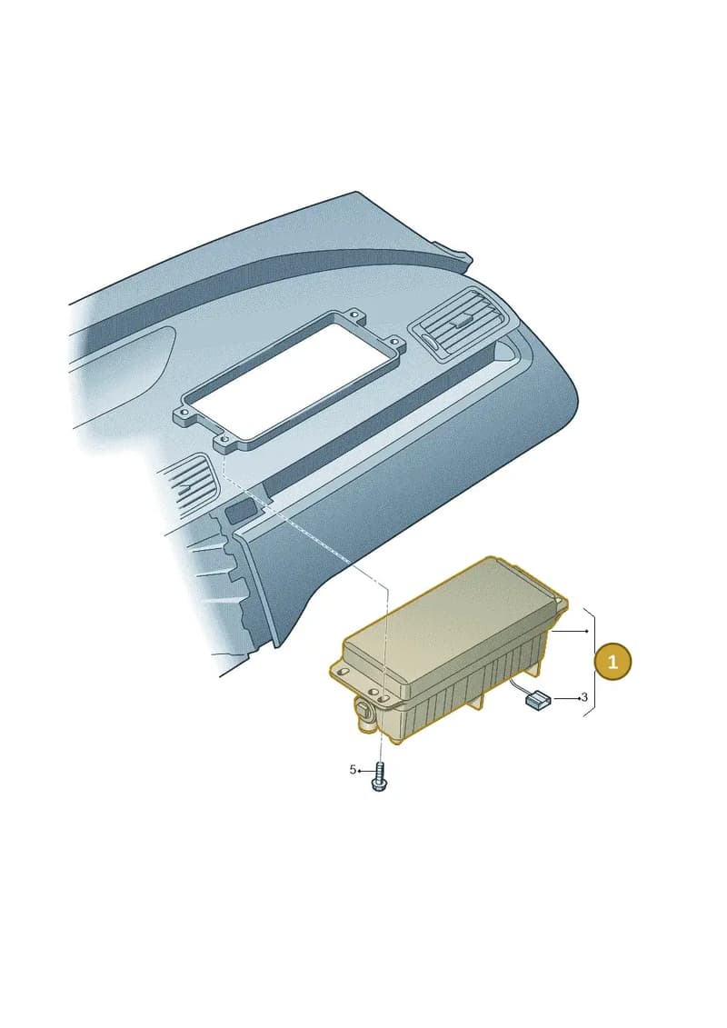 4H0880204D — Audi A8L qu. 3.0 TDI (2009-2014) diagram 460880100, position 1