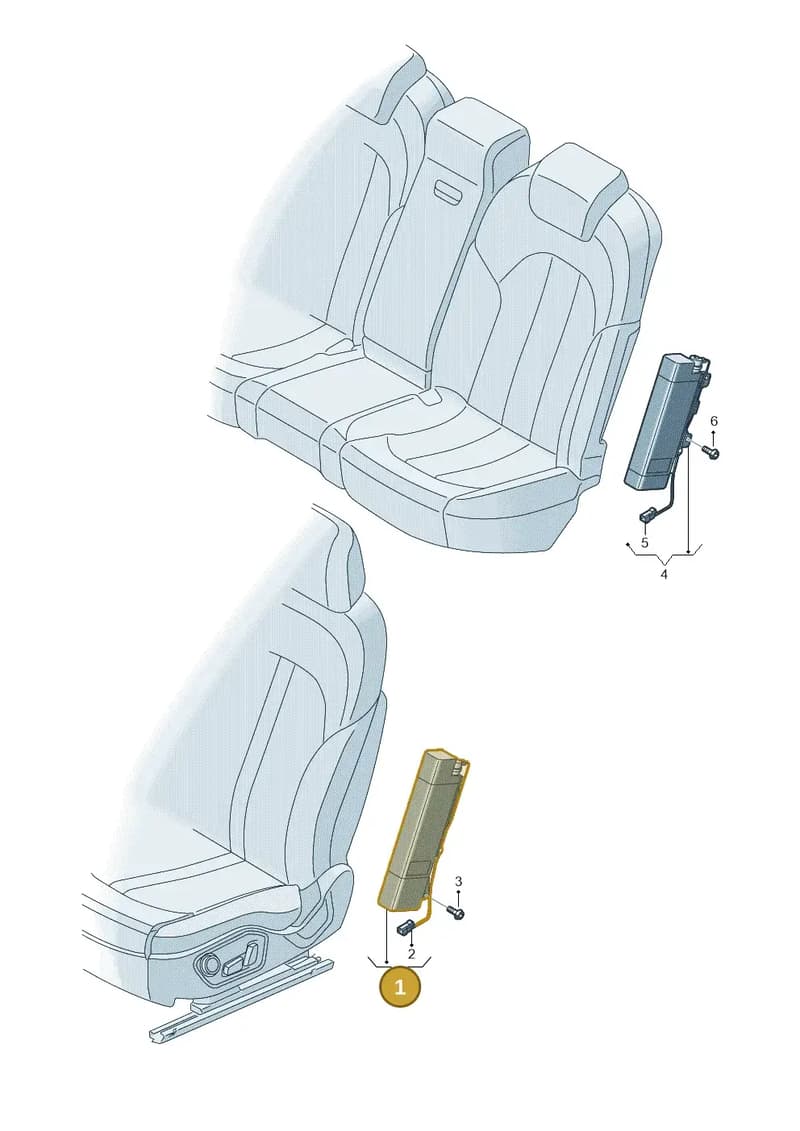 4H0880241C — Audi A8 (2013-2018) diagram 771880200, position 1