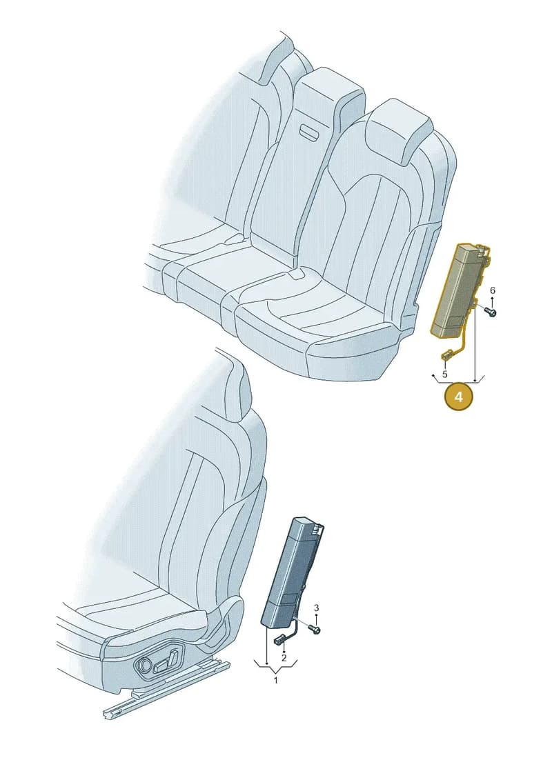 4H0880442C — Audi A8 (2013-2018) diagram 771880200, position 4