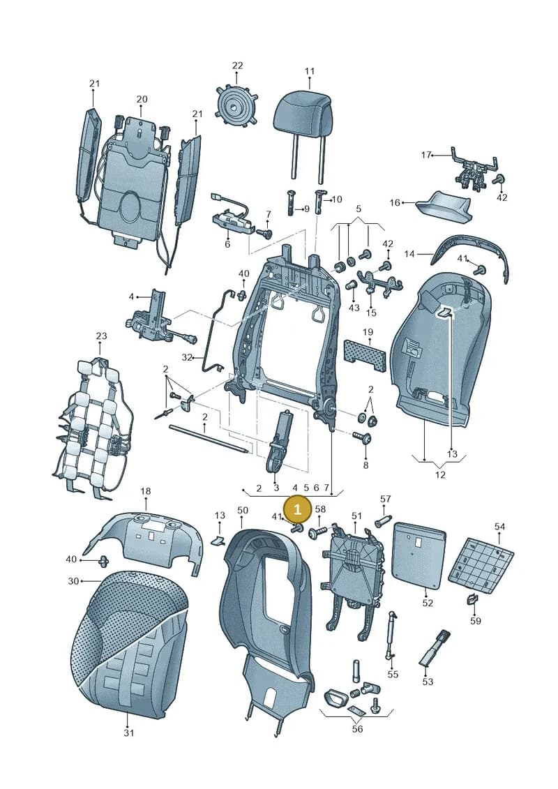 4H0881045J — Audi A8 (2013-2018) diagram 771881520, position 1