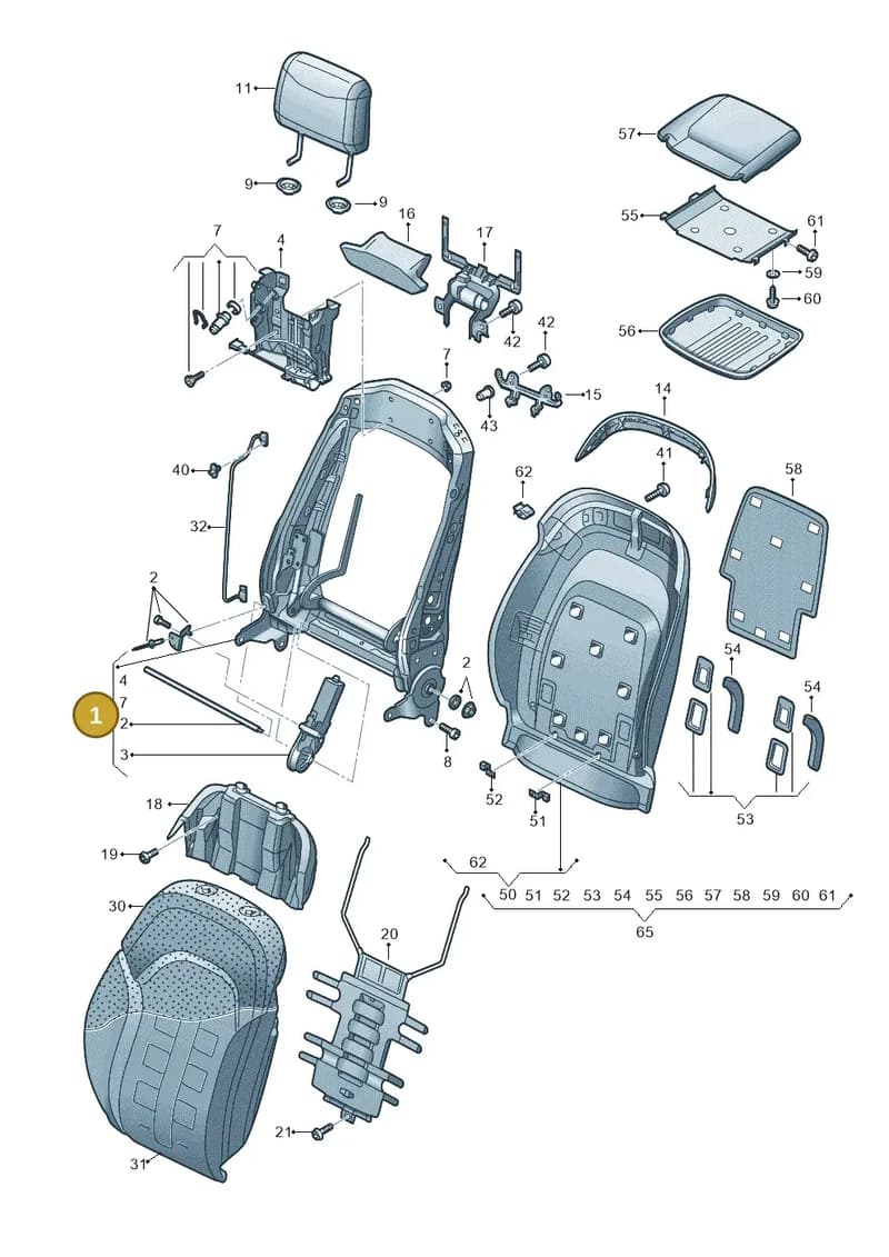 4H0881046G — Audi A8 (2013-2018) diagram 771881540, position 1