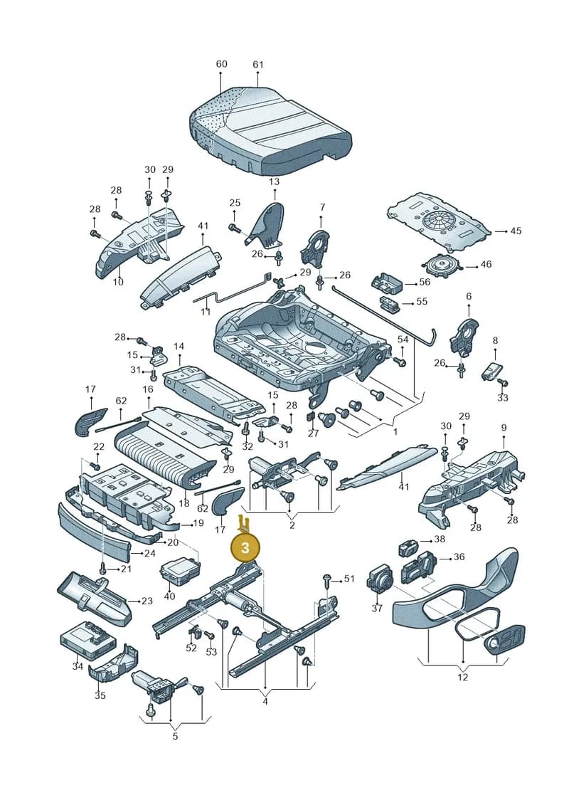 4H0881063 — Audi A8 (2013-2018) diagram 771881100, position 3