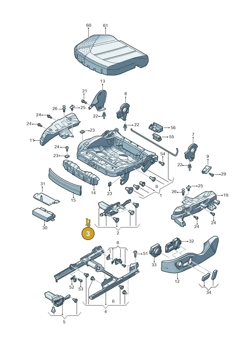 4H0881063 — Audi A8 (2013-2018) diagram 771881000, position 3