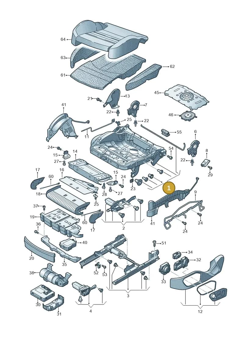 4H0881157C — Audi A7 Sportback (2014-2018) diagram 758881200, position 1