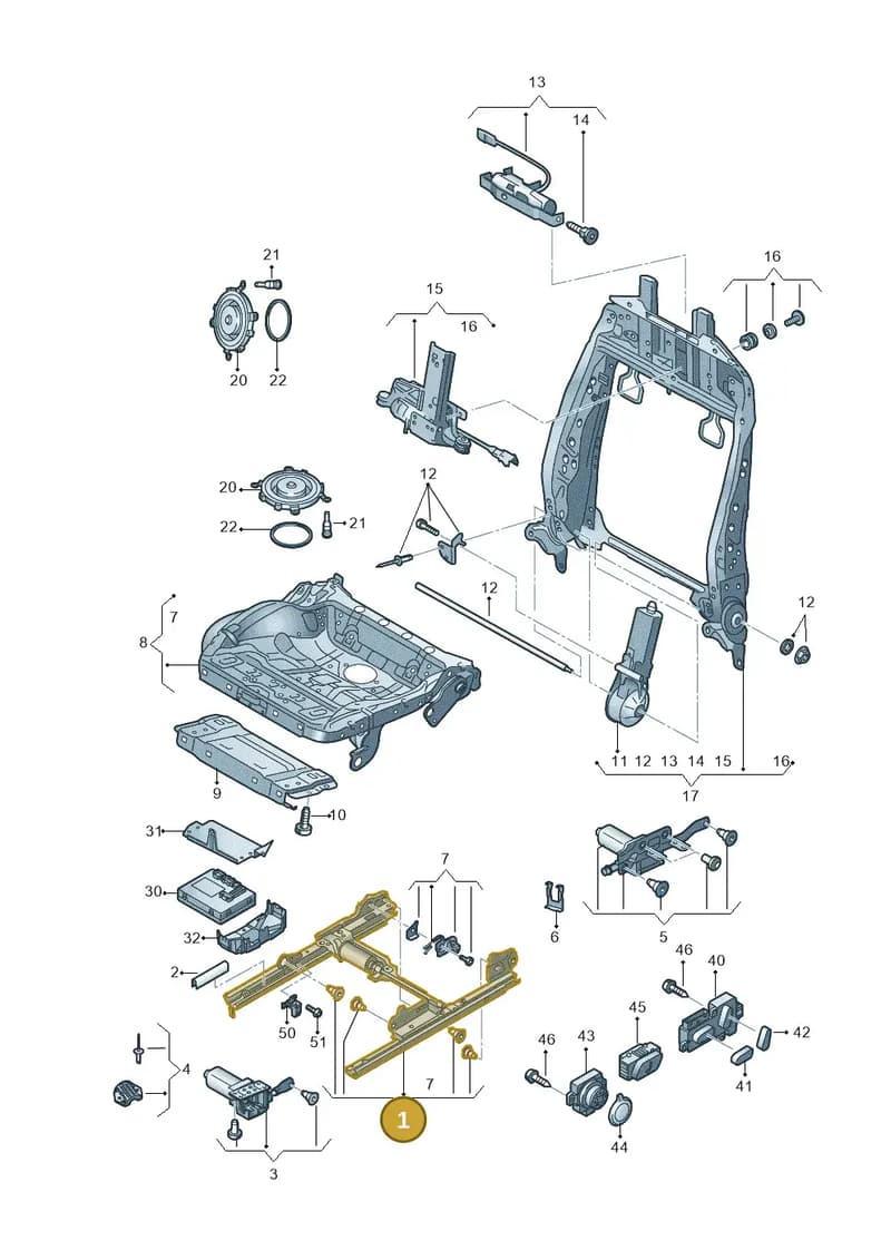 4H0881183A — Audi A8 (2013-2018) diagram 771959200, position 1