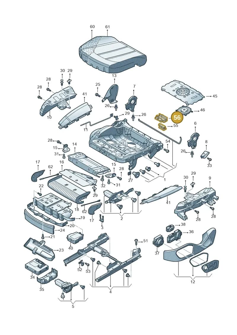 4H0881547 — Audi A8 (2013-2018) diagram 771881100, position 56