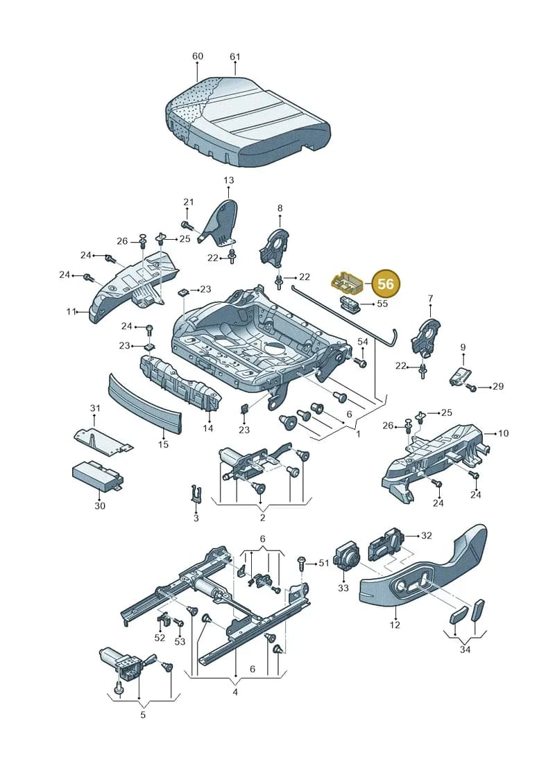 4H0881547 — Audi A8 (2013-2018) diagram 771881000, position 56