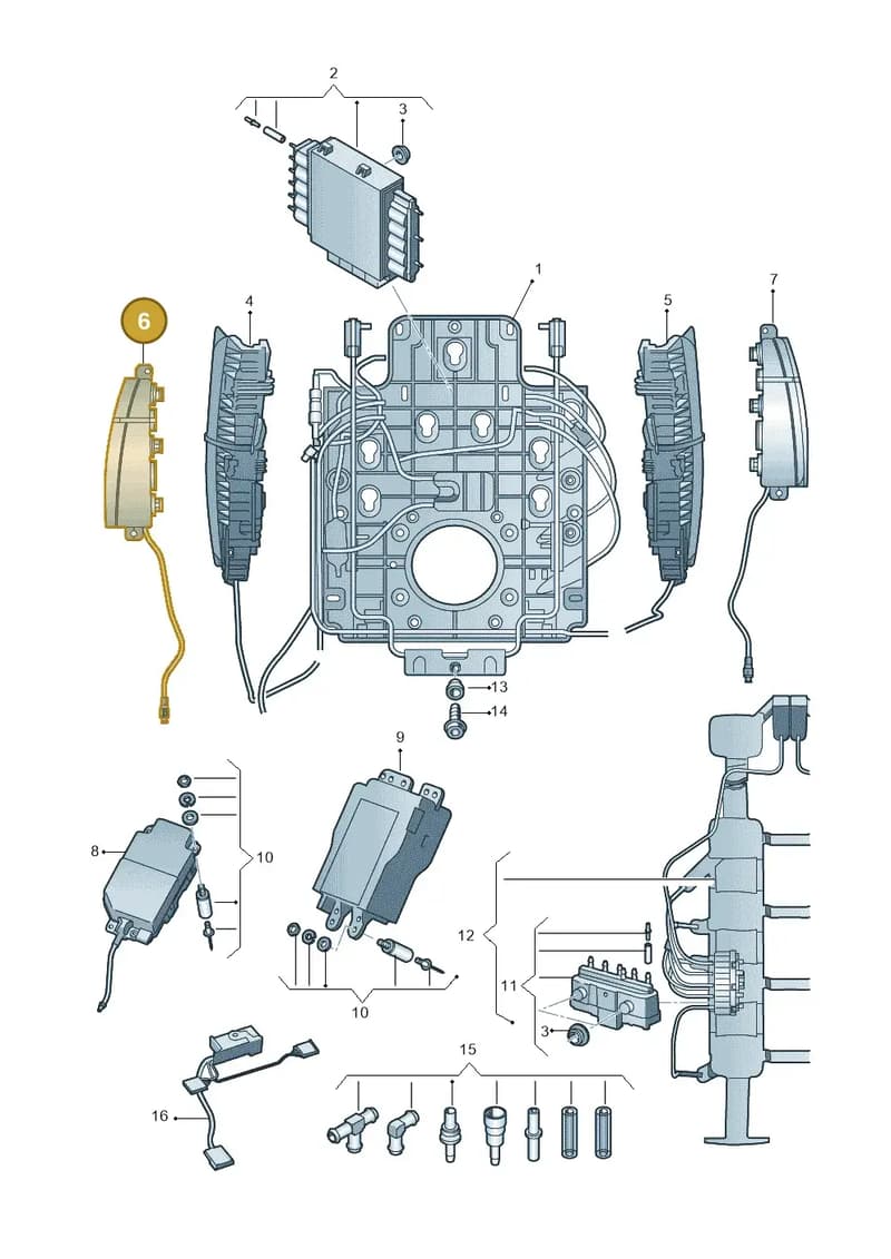 4H0881617 — Audi A8 (2013-2018) diagram 771959220, position 6