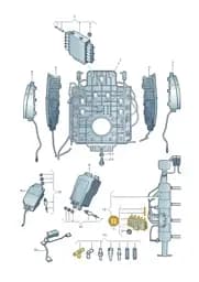 4H0881643 Audi Valve Block for Massage Function