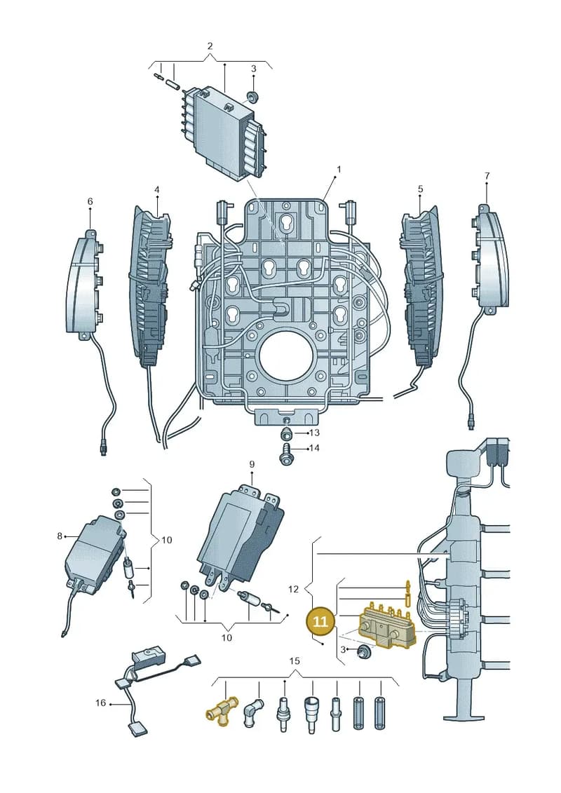 4H0881643 — Audi A8 (2013-2018) diagram 771959220, position 11