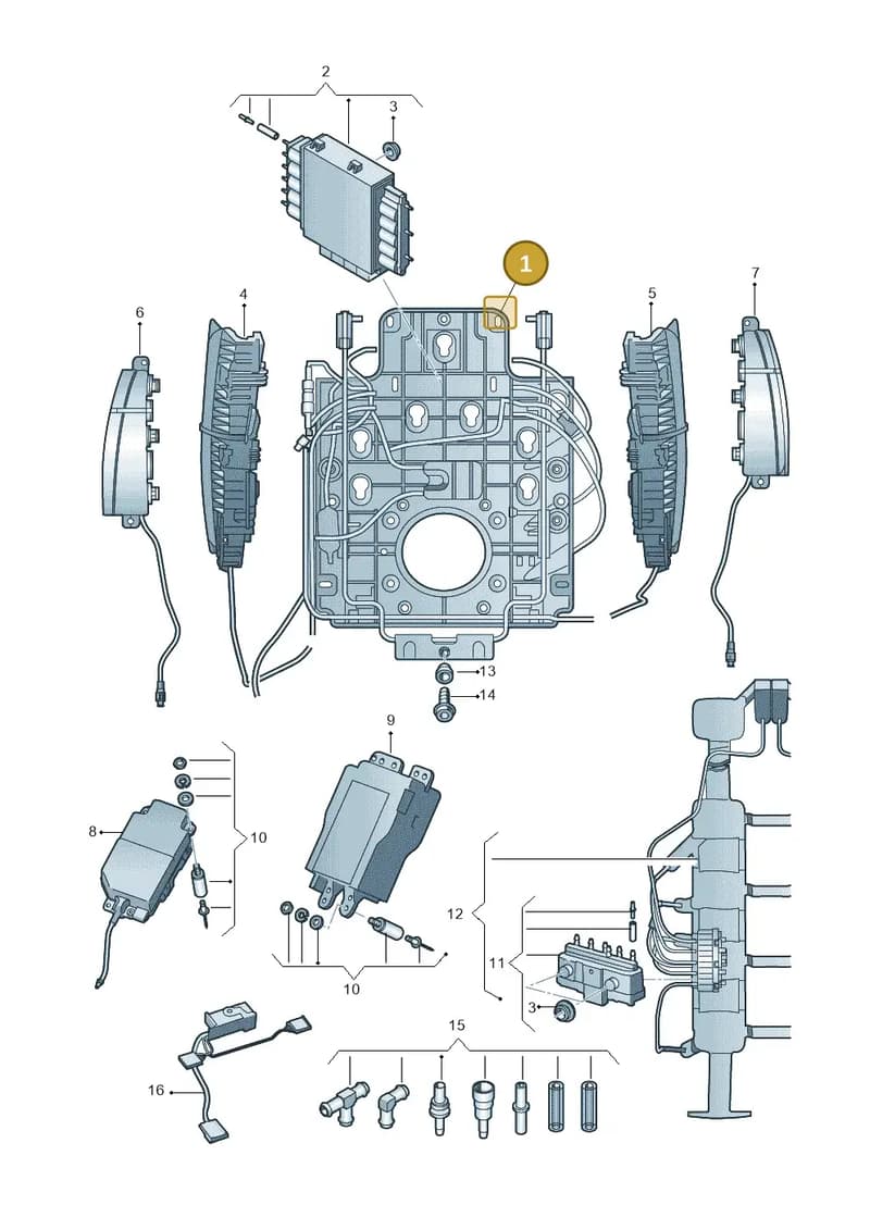 4H0881879K — Audi A8 (2013-2018) diagram 771959220, position 1