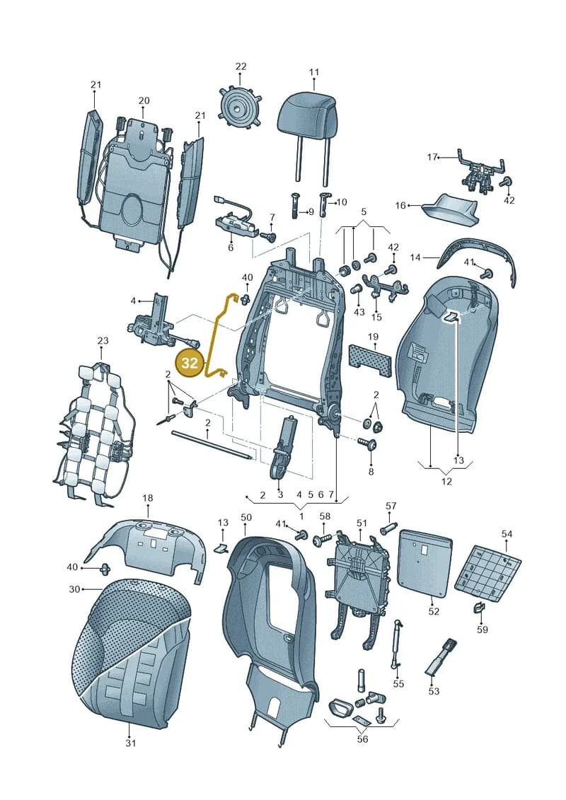 4H0881881 — Audi A8 (2013-2018) diagram 771881520, position 32
