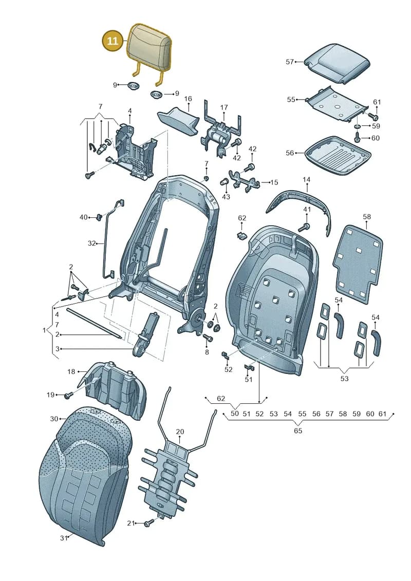 4H0881901EFBZ4 — Audi A8 (2013-2018) diagram 771881540, position 11
