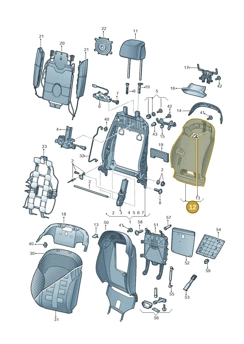 4H0881969QBZ4 — Audi A8 (2013-2018) diagram 771881520, position 12