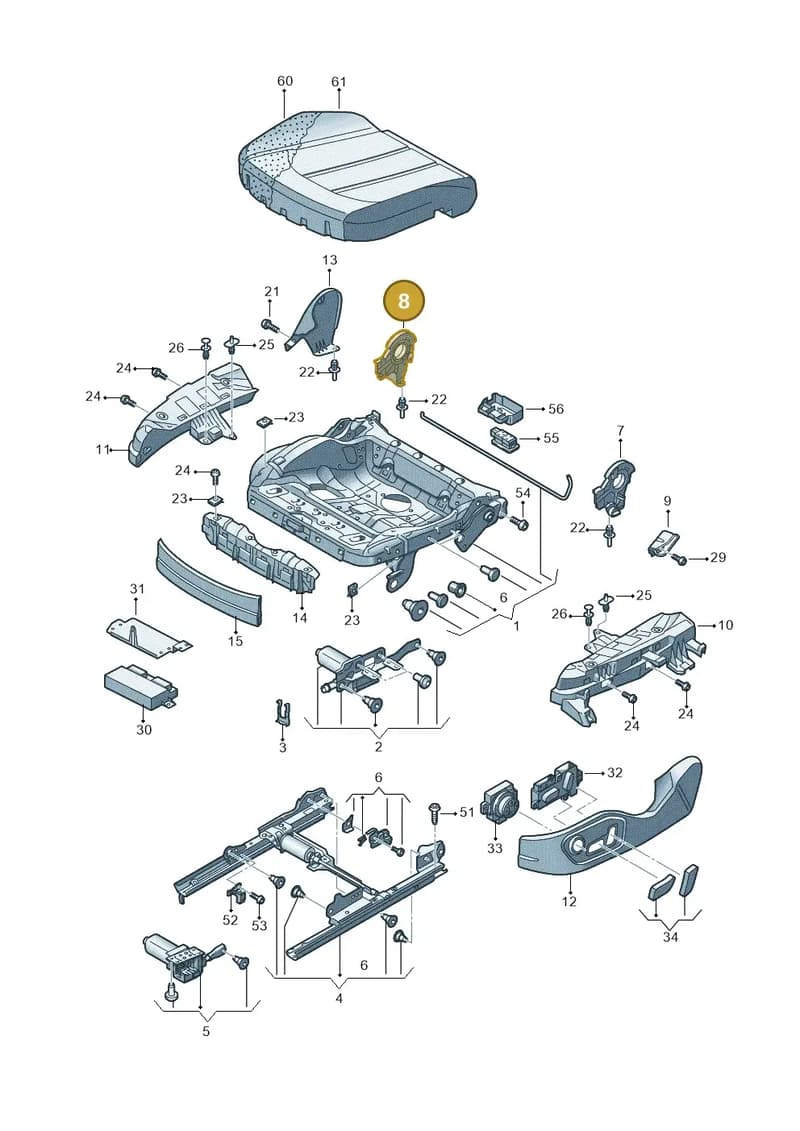 4H0882652 — Audi A8 (2013-2018) diagram 771881000, position 8