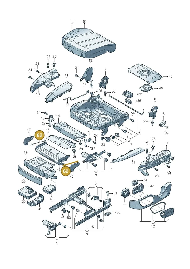 4H0883079 — Audi A6 Avant (2012-2018) diagram 696881100, position 62