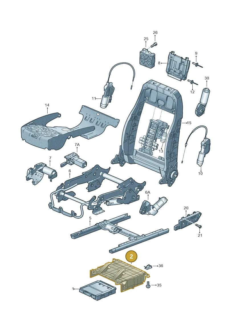 4H0885967 — Audi A8L qu. 3.0 TDI (2009-2014) diagram 258959200, position 2