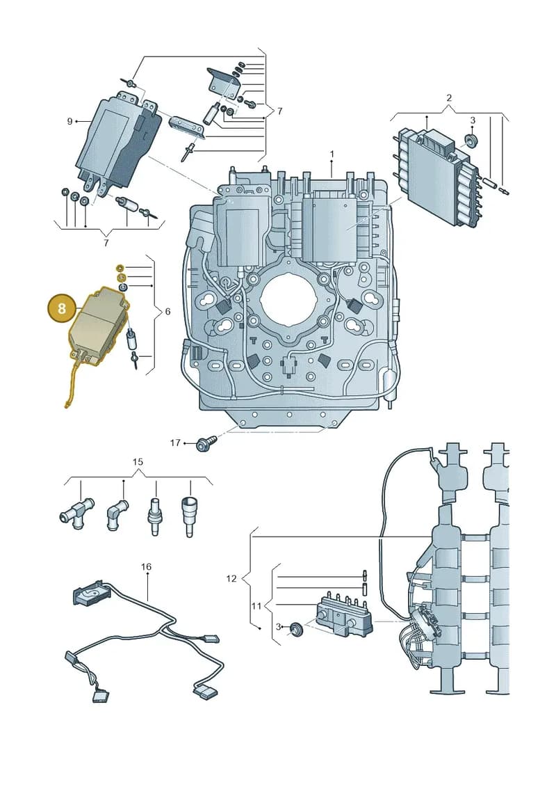 4H0886073B — Audi A8 (2013-2018) diagram 696959270, position 8
