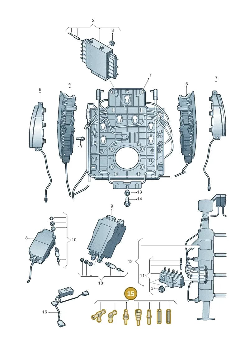 4H0898022 — Audi A6 Avant (2012-2018) diagram 696959220, position 15