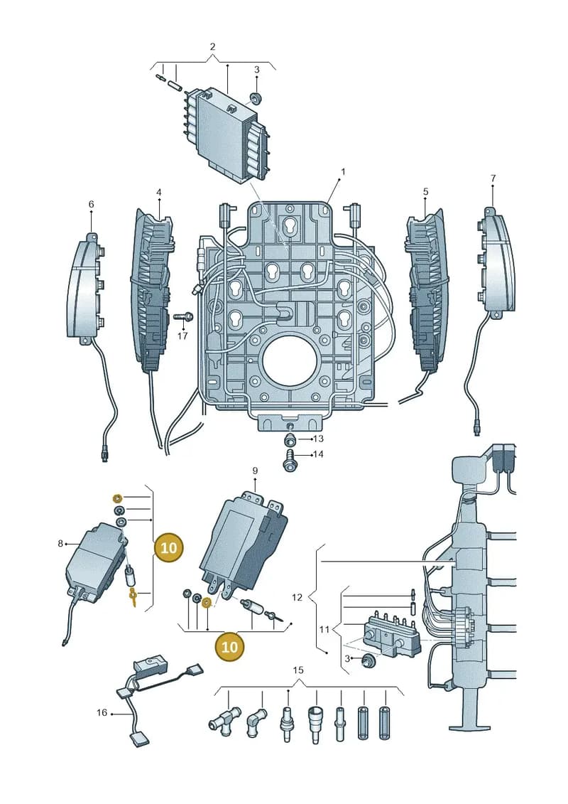 4H0898025 — Audi A6 Avant (2012-2018) diagram 696959220, position 10