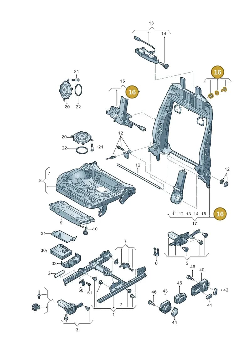 4H0898031A — Audi A8 (2013-2018) diagram 771959200, position 16