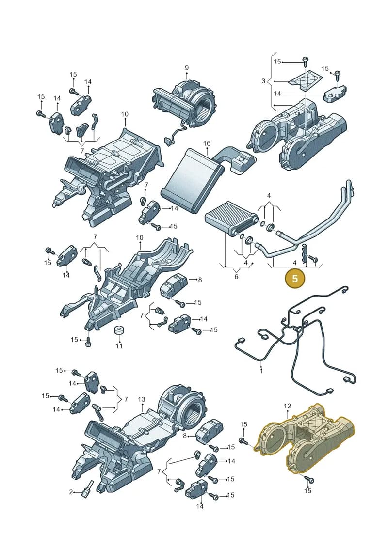 4H0898037D — Audi A8 (2013-2018) diagram 696820300, position 5