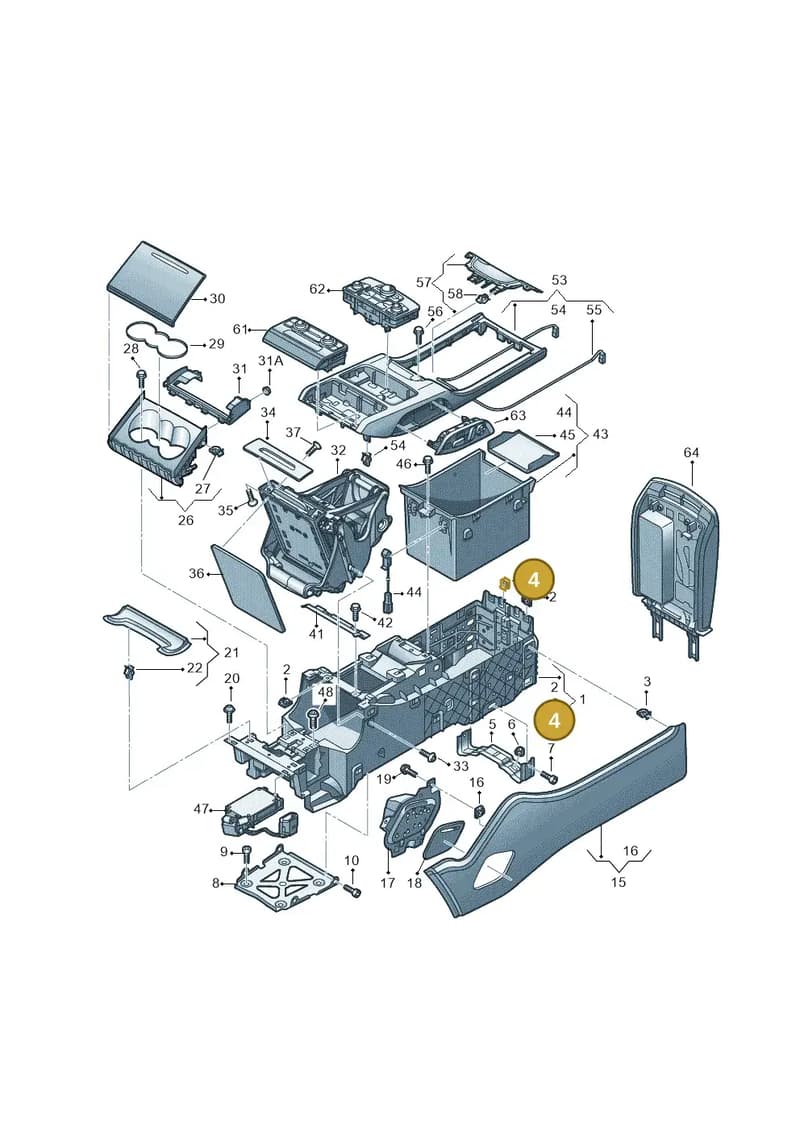 4H0898173A — Audi A8 (2013-2018) diagram 771863550, position 4