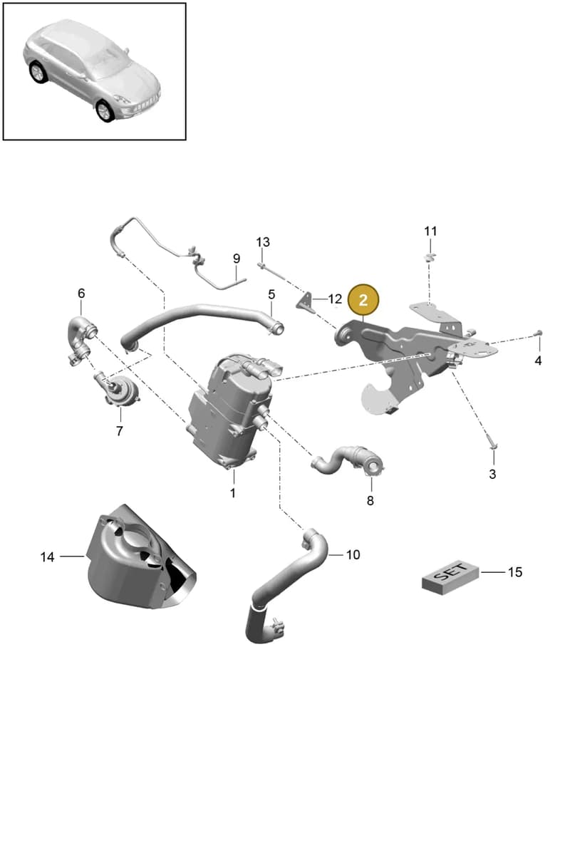 4H0898919C — Porsche Macan (2013-2018) diagram p44813020, position 2