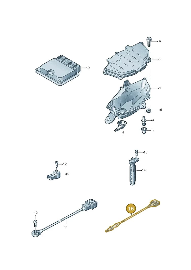 4H0906262M — Audi RS6 Avant (2013-2018) diagram 758906000, position 16