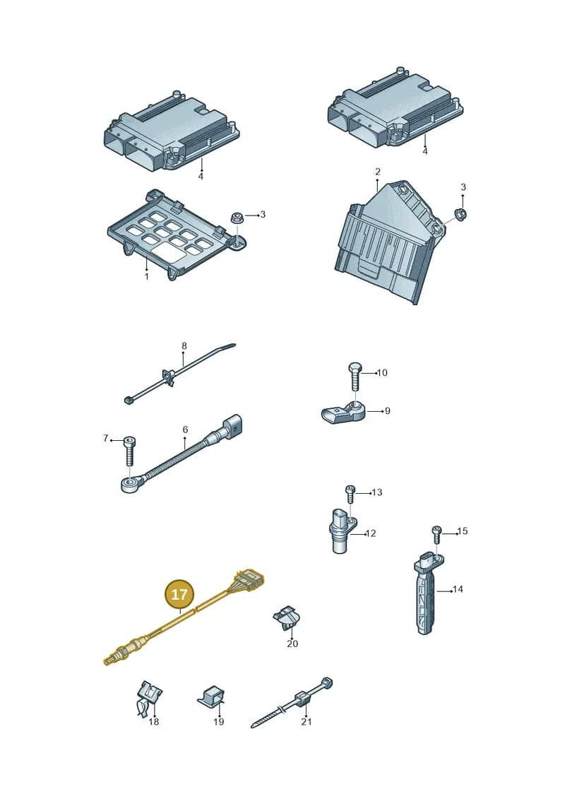 4H0906262M — Audi A8 (2013-2018) diagram 771906000, position 17