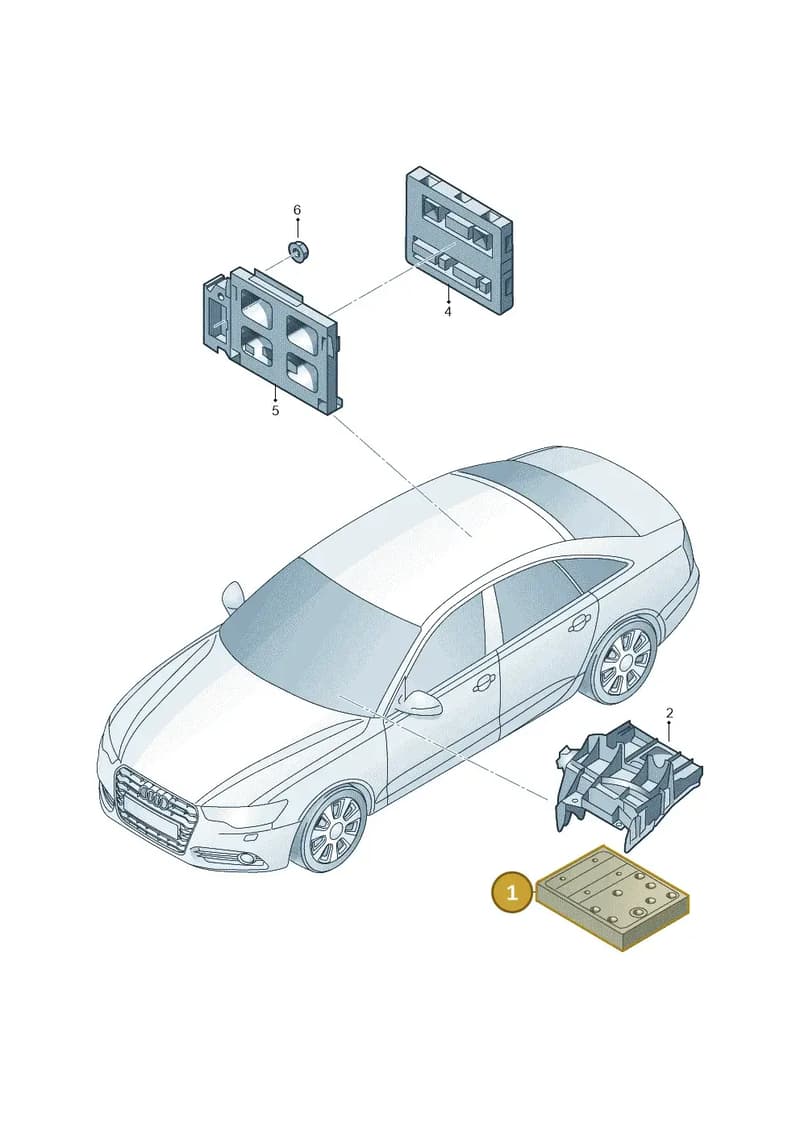 4H0907063FK — Audi A6 1.8 (2015-2019) diagram 798907020, position 1