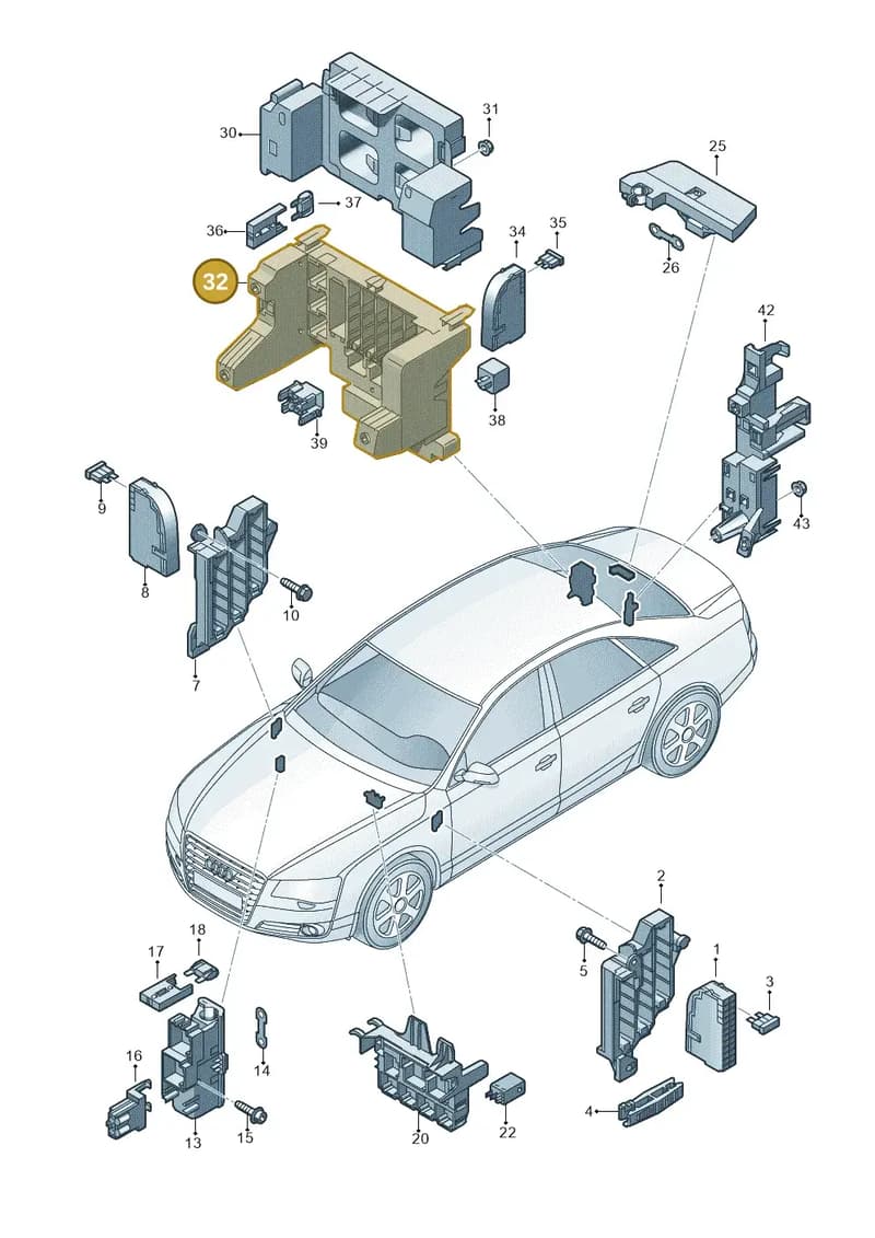 4H0907101H — Audi A8 (2013-2018) diagram 771937000, position 32