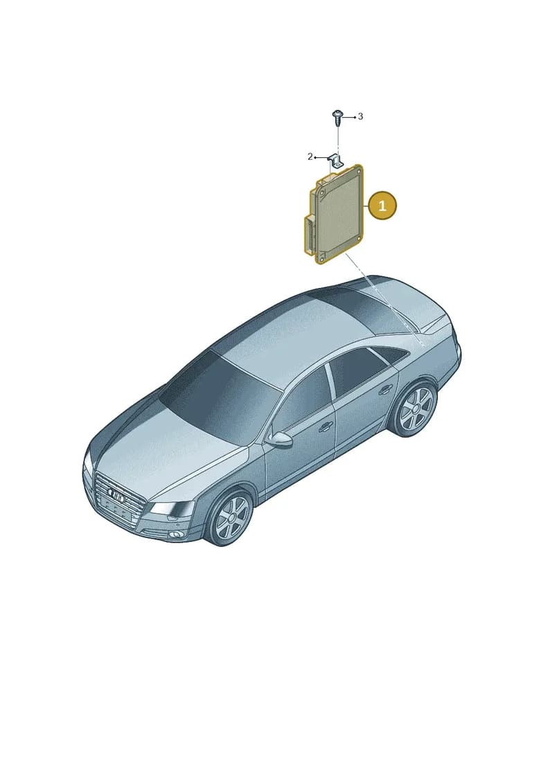 4H0907163A — Audi A8L qu. 3.0 TDI (2009-2014) diagram 696907250, position 1