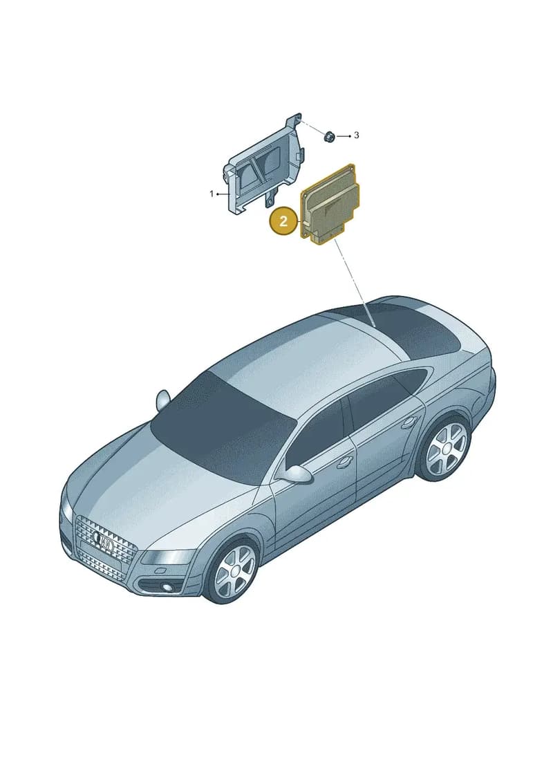 4H0907163A — Audi A7 Sportback (2010-2015) diagram 711907250, position 2