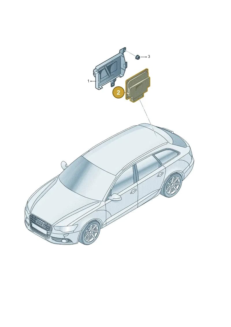 4H0907163B — Audi RS6 Avant (2013-2018) diagram 758907250, position 2