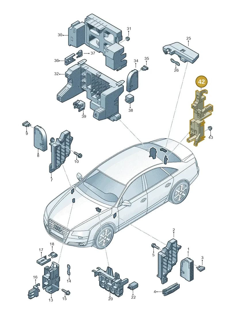 4H0907347D — Audi A8 (2013-2018) diagram 771937000, position 42