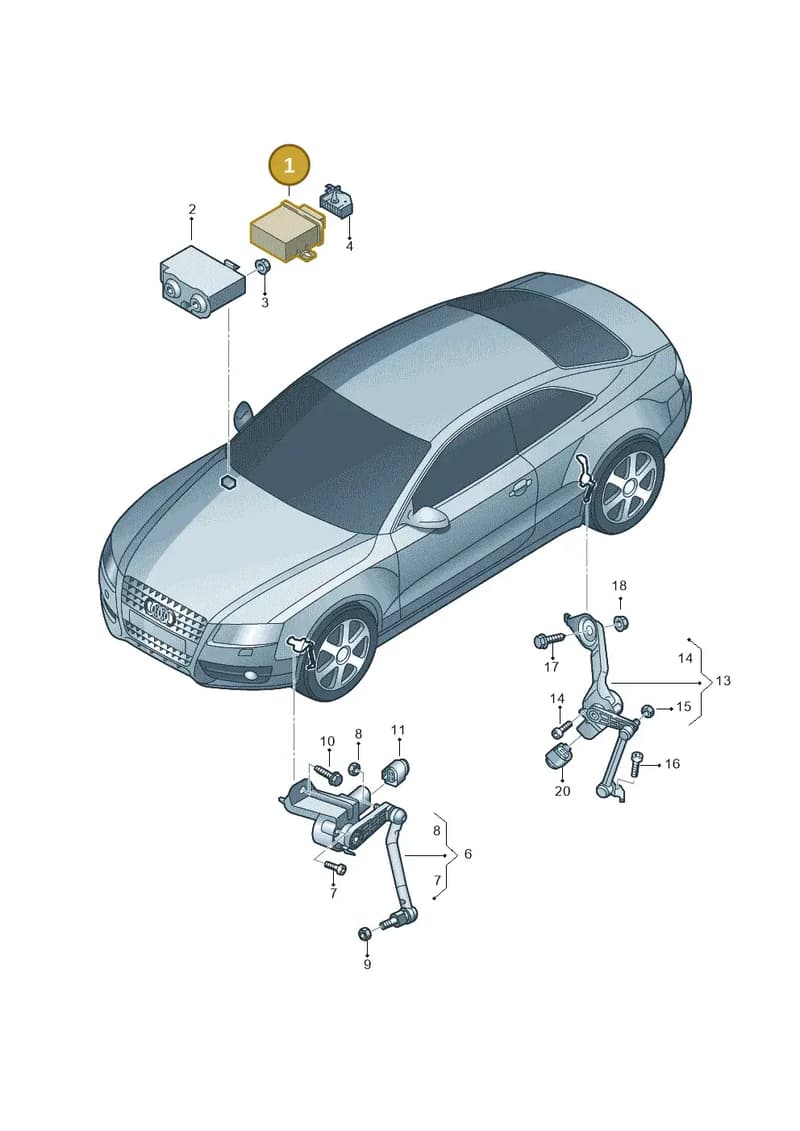 4H0907357B — Audi RS5 Coupe (2010-2015) diagram 620941250, position 1