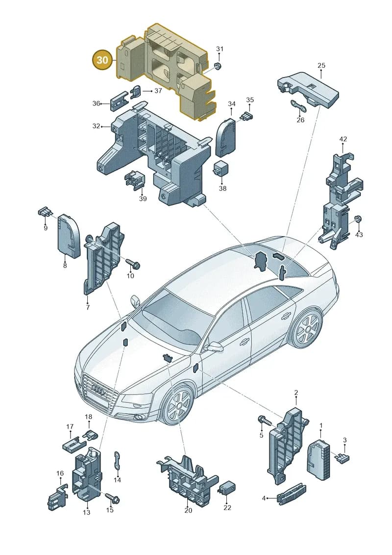 4H0907372A — Audi A8 (2013-2018) diagram 771937000, position 30