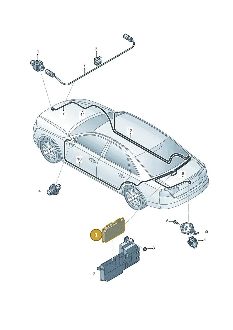 4H0907428B — Audi A8 (2013-2018) diagram 771907500, position 1